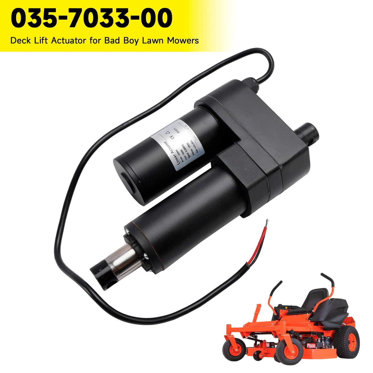 Bad Boy Deck Lift Actuator CZT 035â€?033â€?0