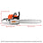52CC Gas Chainsaw 22-Inch, 2-Stroke Petrol Chain Saw for Wood Cutting