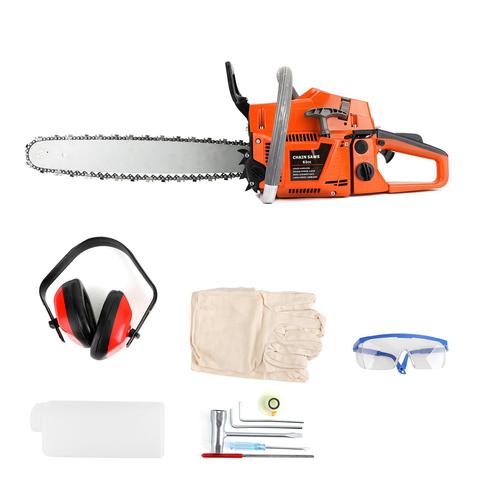 22'' 52CC Chain Saw Cutting Wood Aluminum Chain Saws Best Gasoline Chainsaws Red for Sale, 22'' 52cc Orange