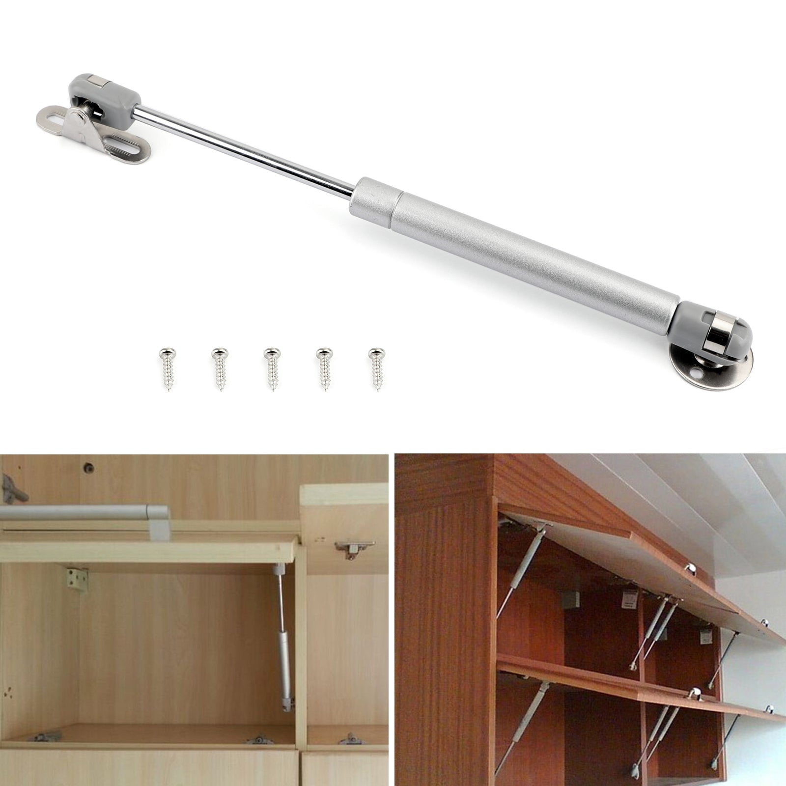 Door Hinge Gas Spring Strut Prop Shock Lift Kitchen Cabinet Hydraulic, 1PCS