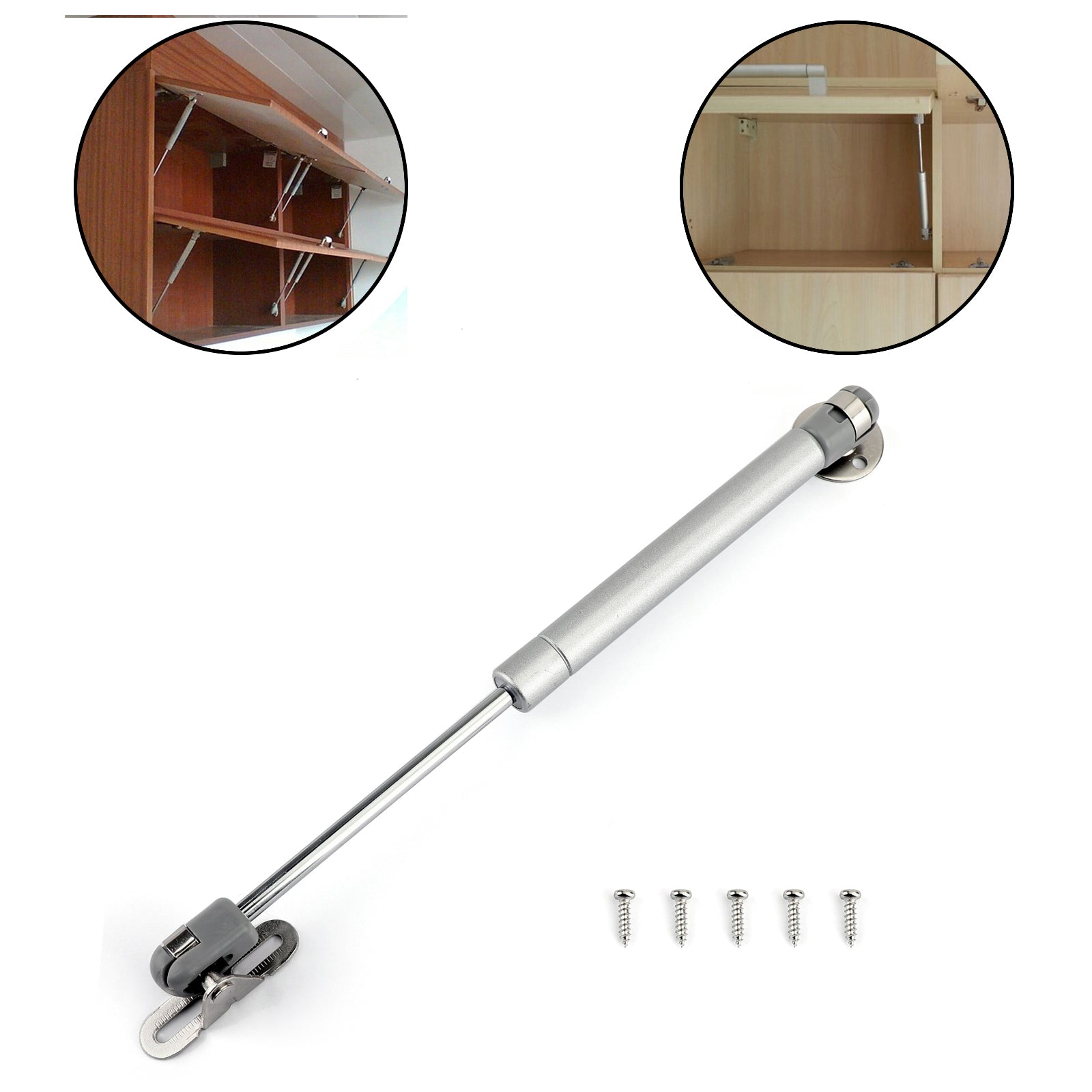 Door Hinge Gas Spring Strut Prop Shock Lift Kitchen Cabinet Hydraulic, 1PCS