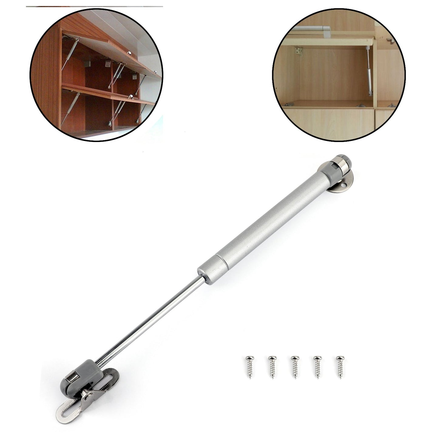 Door Hinge Gas Spring Strut Prop Shock Lift Kitchen Cabinet Hydraulic, 1PCS