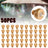 50pcs Brass Misting Nozzles Water Mister Sprinkle For Cooling System 0.016"