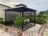10x10 ft Gazebo Mosquito Netting Walls, 4-Panel Screen House with Zipper Door for Outdoor Patio Canopy