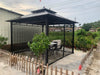 10x10 ft Gazebo Mosquito Netting Walls, 4-Panel Screen House with Zipper Door for Outdoor Patio Canopy