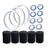 Tire Sweep Tail Scrubber Ball Bearing Wheel Kit For Polaris Pool Cleaner 180 380
