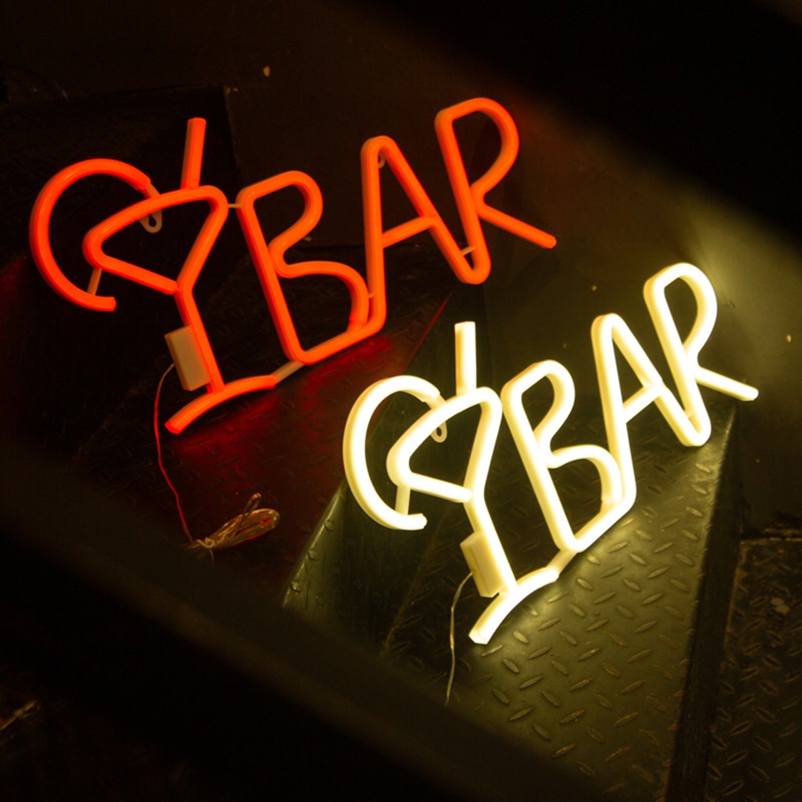 BAR Neon Sign Light LED Juice Letter Neon Lamp Tube Party Night Light Lamp, Purple