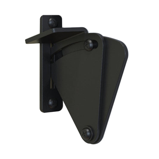 Sliding Barn Door Privacy Lock & Gate Latch, Heavy-Duty Carbon Steel Cabin Hook Hardware, Black Finish