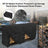 8-Foot (96") Heavy-Duty Firewood Rack Cover, 600D Oxford Waterproof & UV-Resistant with Air Vents