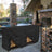 8-Foot (96") Heavy-Duty Firewood Rack Cover, 600D Oxford Waterproof & UV-Resistant with Air Vents