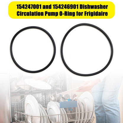 154247001 & 154246901 O-Ring Seal Kit (4-Pack) for Frigidaire Dishwasher Circulation Pump