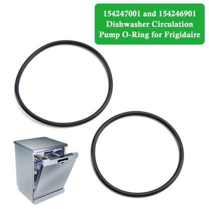 154247001 & 154246901 O-Ring Seal Kit (4-Pack) for Frigidaire Dishwasher Circulation Pump