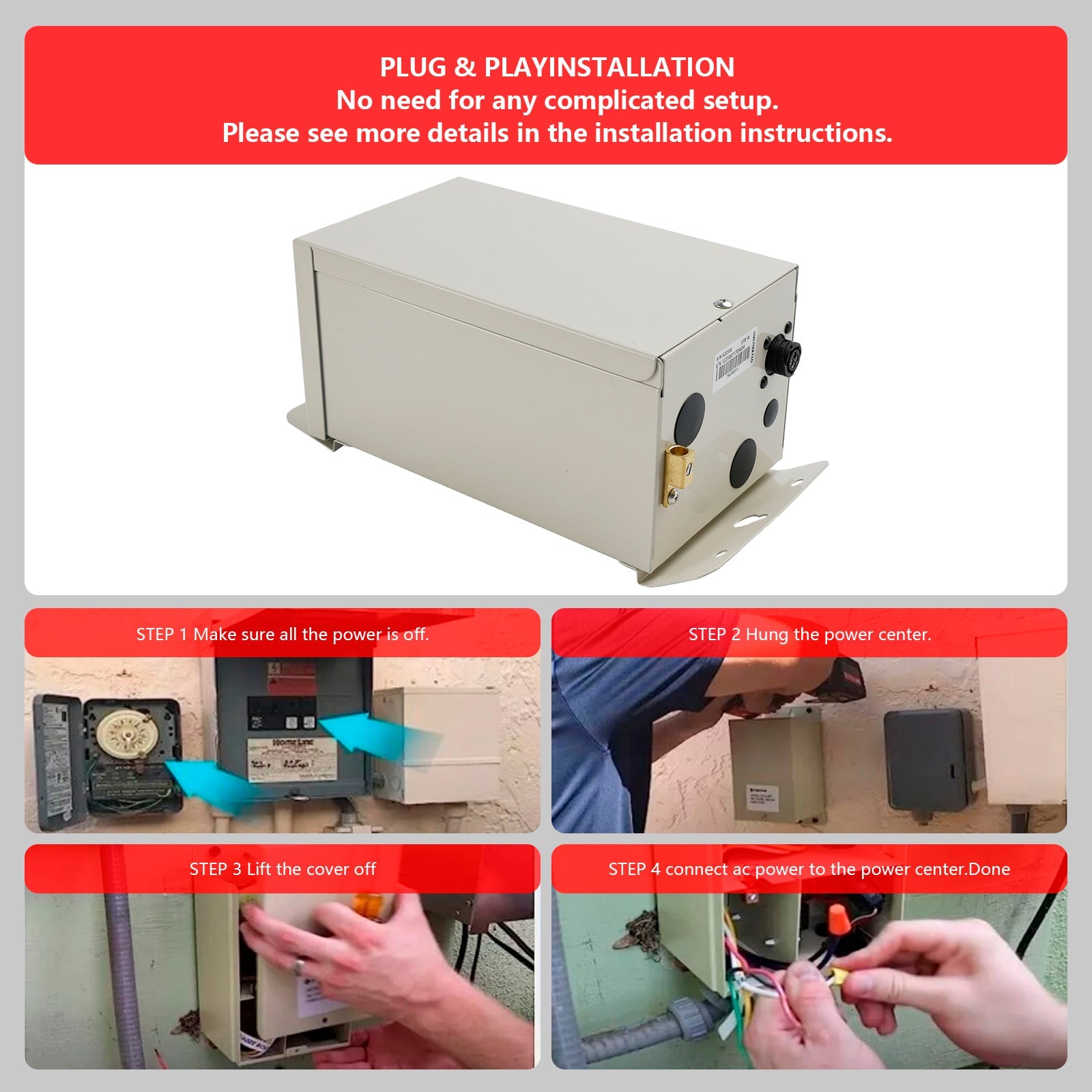 IntelliChlor ECâ€?20556 Power Center for IC20 IC40 IC60 Salt Chlorine Generators