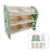 Kids Toy Storage Organizer With 6 Plastic Storage Bins Plastic Toy Rack Green