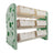 Kids Toy Storage Organizer With 6 Plastic Storage Bins Plastic Toy Rack Green