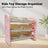 Kids Toy Storage Organizer With 6 Plastic Storage Bins Plastic Toy Rack Pink