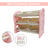 Kids Toy Storage Organizer With 6 Plastic Storage Bins Plastic Toy Rack Pink