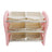Kids Toy Storage Organizer With 6 Plastic Storage Bins Plastic Toy Rack Pink
