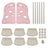 Kids Toy Storage Organizer With 6 Plastic Storage Bins Plastic Toy Rack Pink