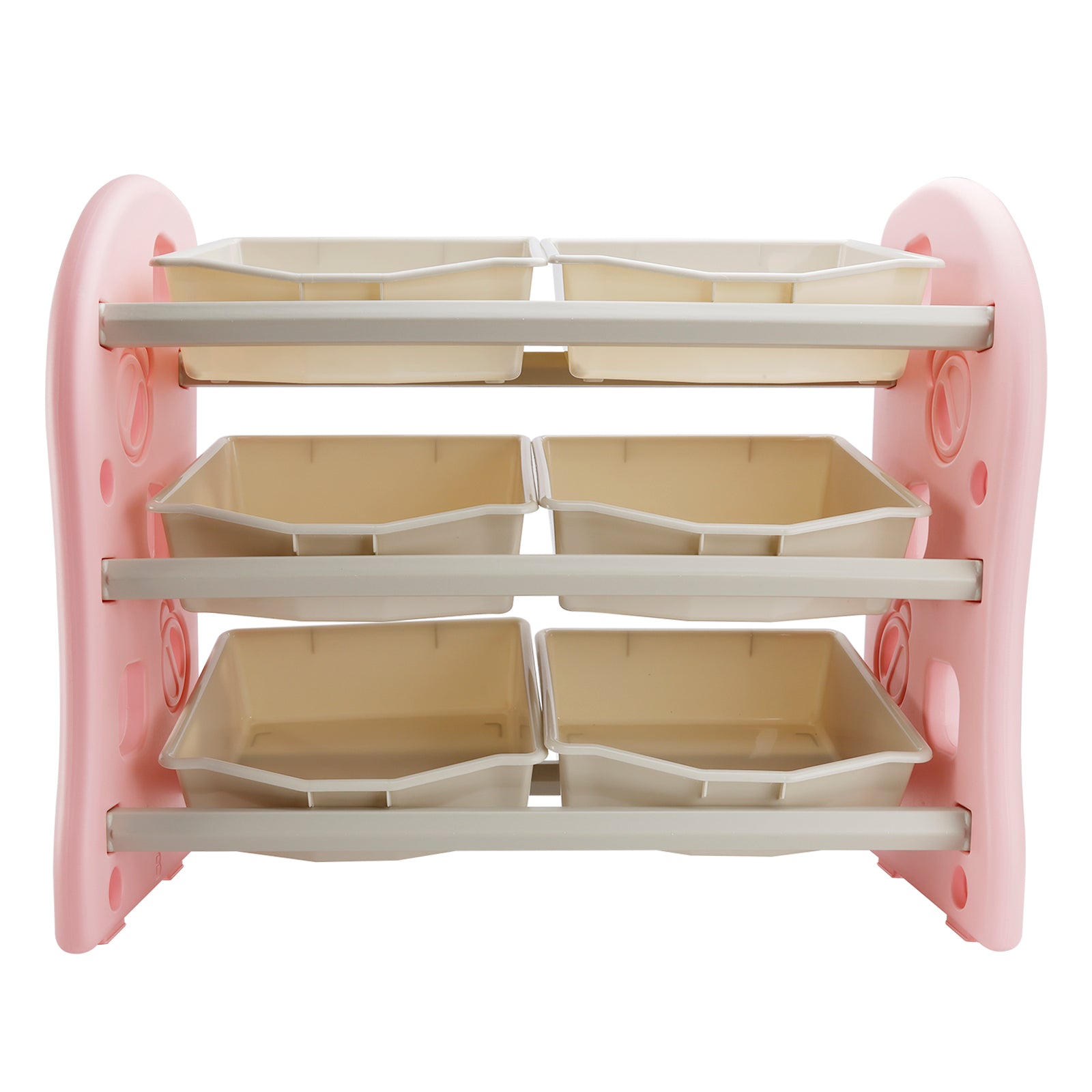 Plastic Toy Rack Kids Toy Storage Organizer With 6 Plastic Storage Bins Plastic Toy Rac ...