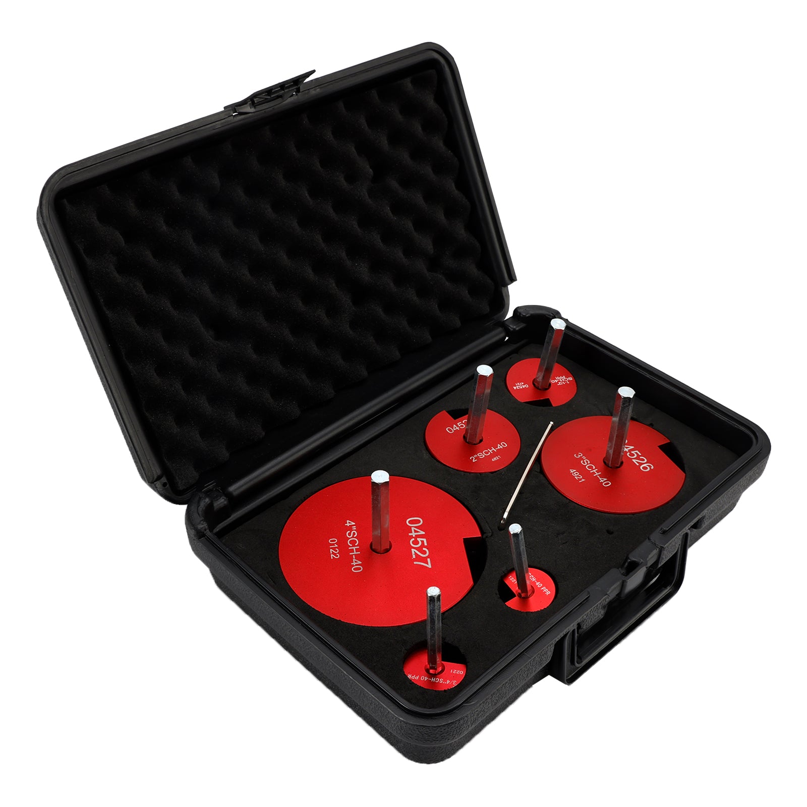 Professional Plastic Pipe Reamer Kit for 1/2" Drills, High-Precision Alloy Cutters for PVC CPVC ABS Pipes Includes Sturdy Case