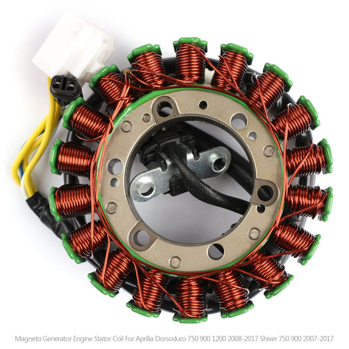 07-17 Aprilia Dorsoduro Shiver 750 900 # 640168 Stator Generator