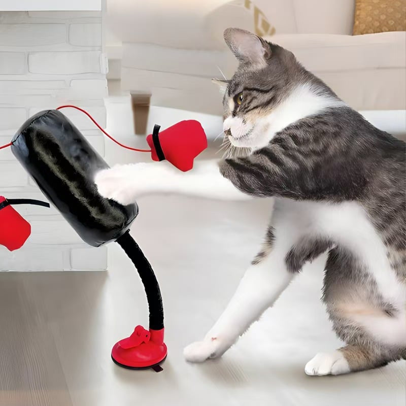 PawBoxer™ Interactive Cat Punching Bag