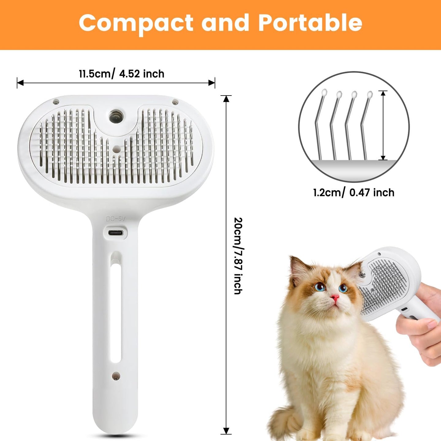 PawMist™ Self-Cleaning Pet Grooming Brush