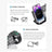 6-in-1 Wireless Charging Station for iPhone & Apple Watch - Nightstand Clock Dock