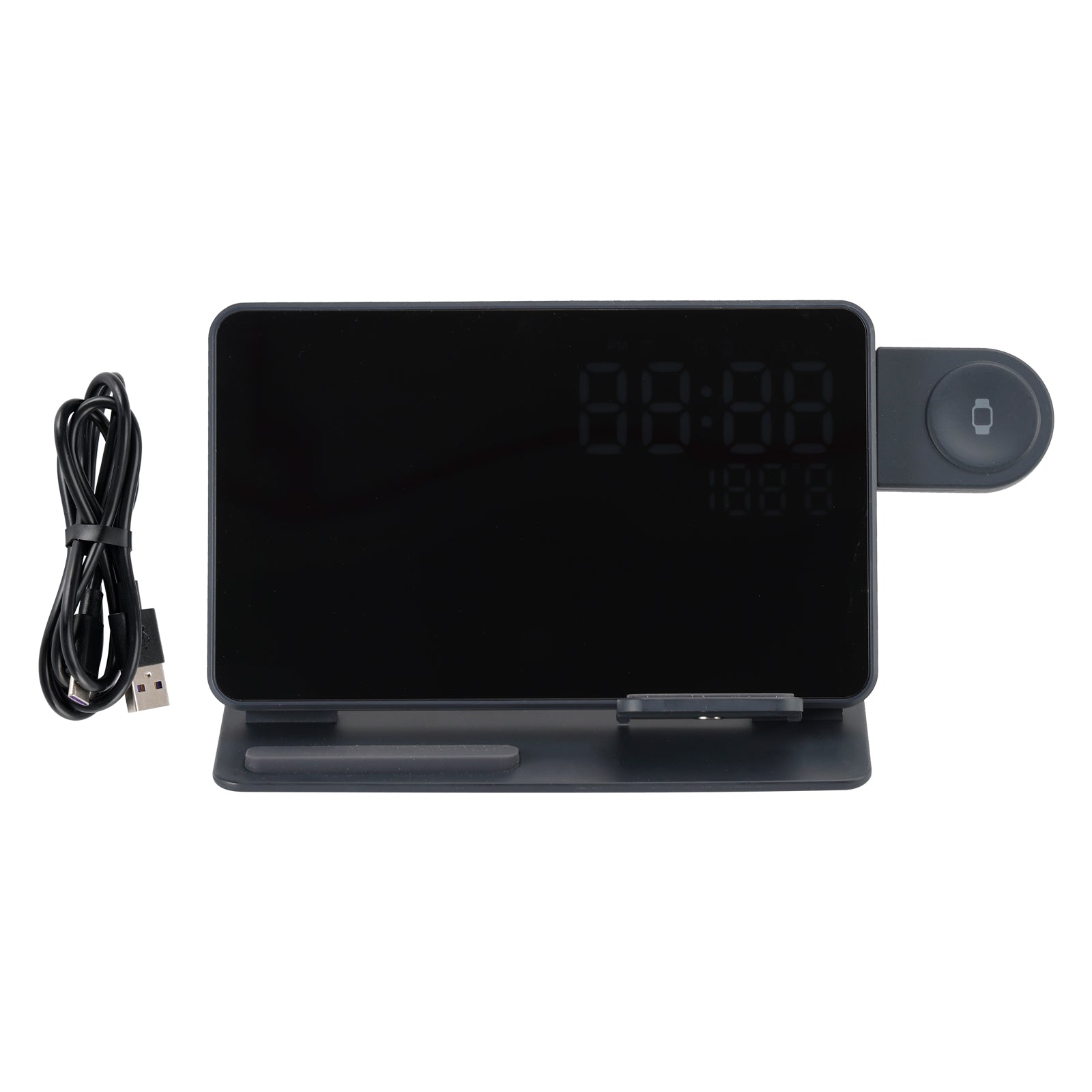 6-in-1 Wireless Charging Station Charger Clock for iPhone 17 16 15 Apple Watch