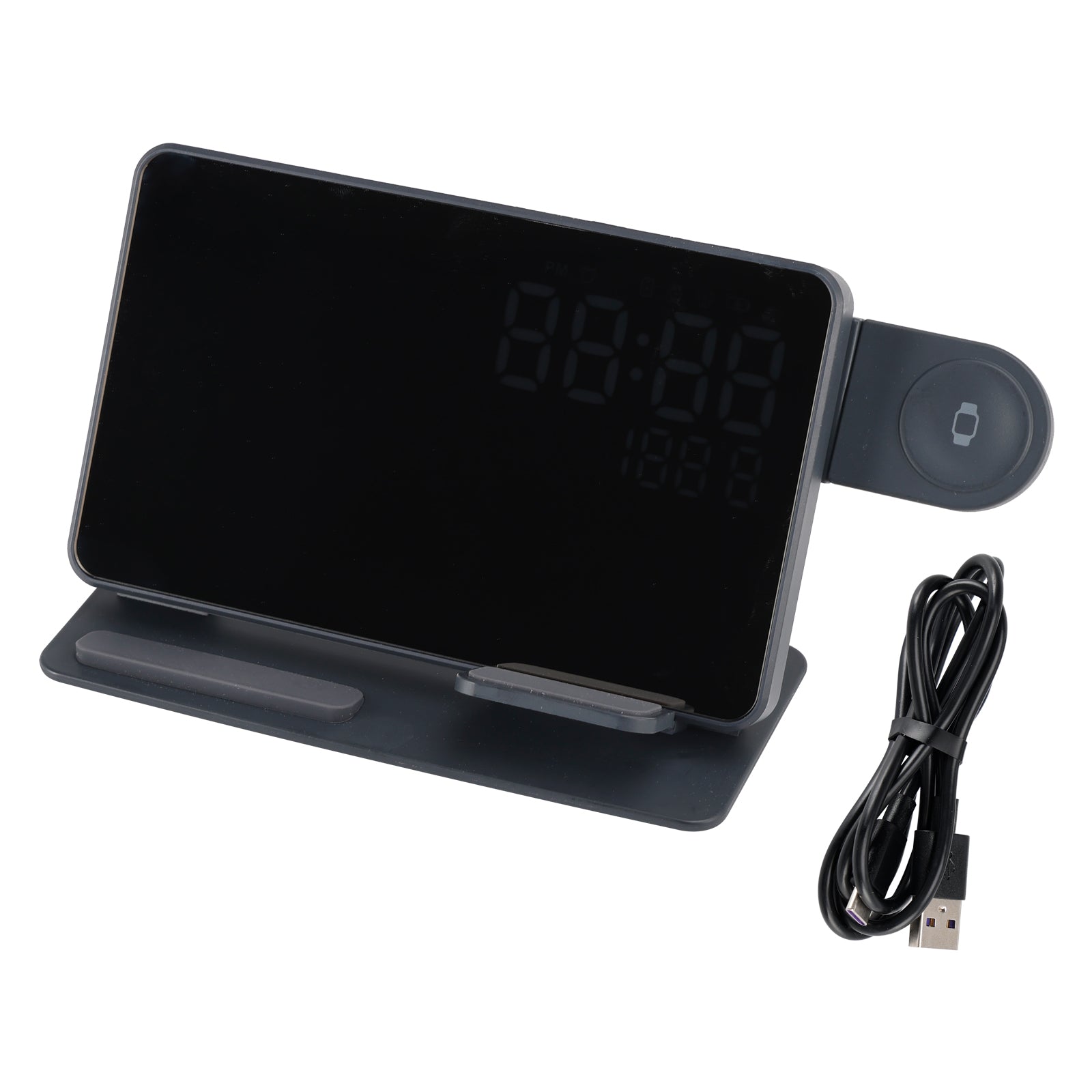 6-in-1 Wireless Charging Station Charger Clock for iPhone 17 16 15 Apple Watch