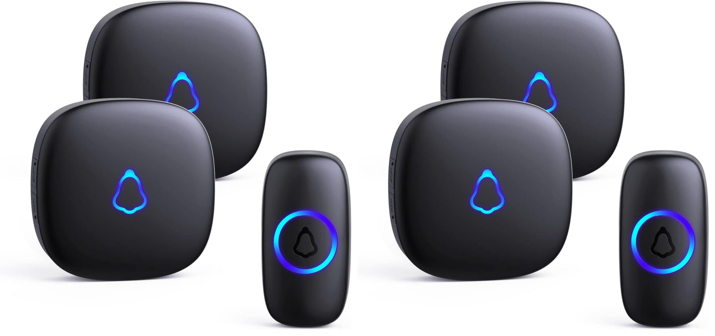 Wireless Doorbell — Pre-Paired, No Wi-Fi, 1,300 ft Range