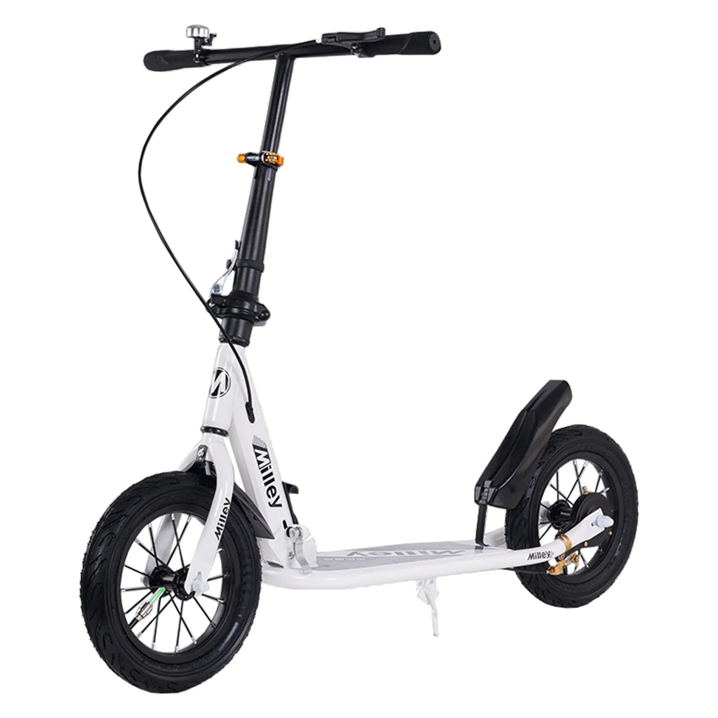 White 12 inch Commuter Scooter with Dual Brakes & Grip Deck (Copy)