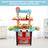 Plastic Tableware Kitchen Set With Sound, Light And Spray Function Kid Toy Blue