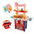 Plastic Tableware Kitchen Set With Sound, Light And Spray Function Kid Toy Pink
