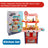 Plastic Tableware Kitchen Set With Sound, Light And Spray Function Kid Toy Pink