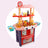 Plastic Tableware Kitchen Set With Sound, Light And Spray Function Kid Toy Pink