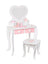 Kids Girls Vanity Table Children Dressing Mirror Make Up Desk Toy Play Gift Set