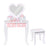 Kids Girls Vanity Table Children Dressing Mirror Make Up Desk Toy Play Gift Set