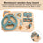 Car Toddler Busy Board – Montessori Busy Boards for Boys & Girls – 10-in-1 Wooden Sensory Board with Steering Wheel