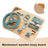 Car Toddler Busy Board – Montessori Busy Boards for Boys & Girls – 10-in-1 Wooden Sensory Board with Steering Wheel