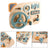 Car Toddler Busy Board – Montessori Busy Boards for Boys & Girls – 10-in-1 Wooden Sensory Board with Steering Wheel