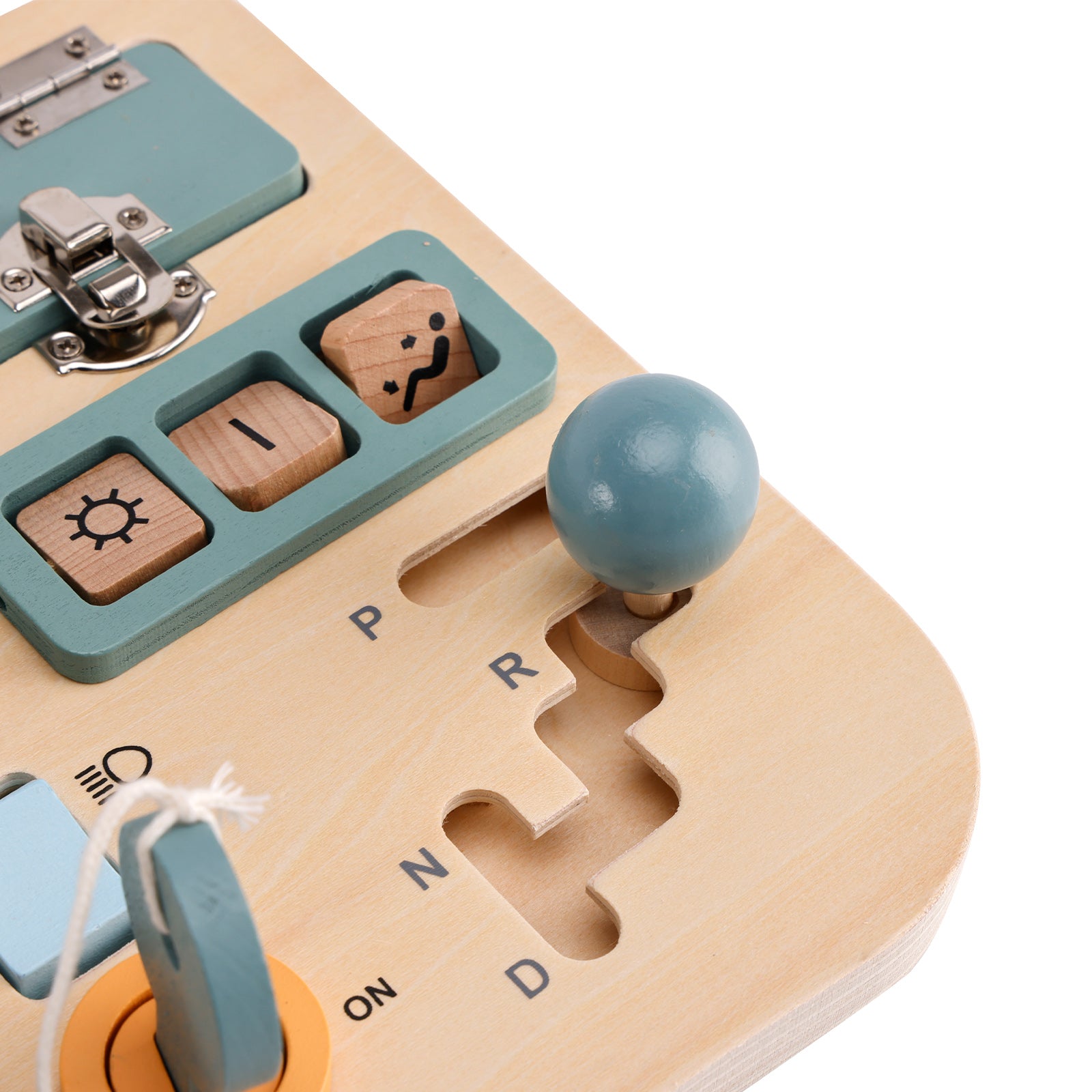 Car Toddler Busy Board – Montessori Busy Boards for Boys & Girls – 10-in-1 Wooden Sensory Board with Steering Wheel