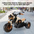 Kids Ride-On Motorcycle 3-Wheel Electric LED – Brown, 1–8 Years (Copy)