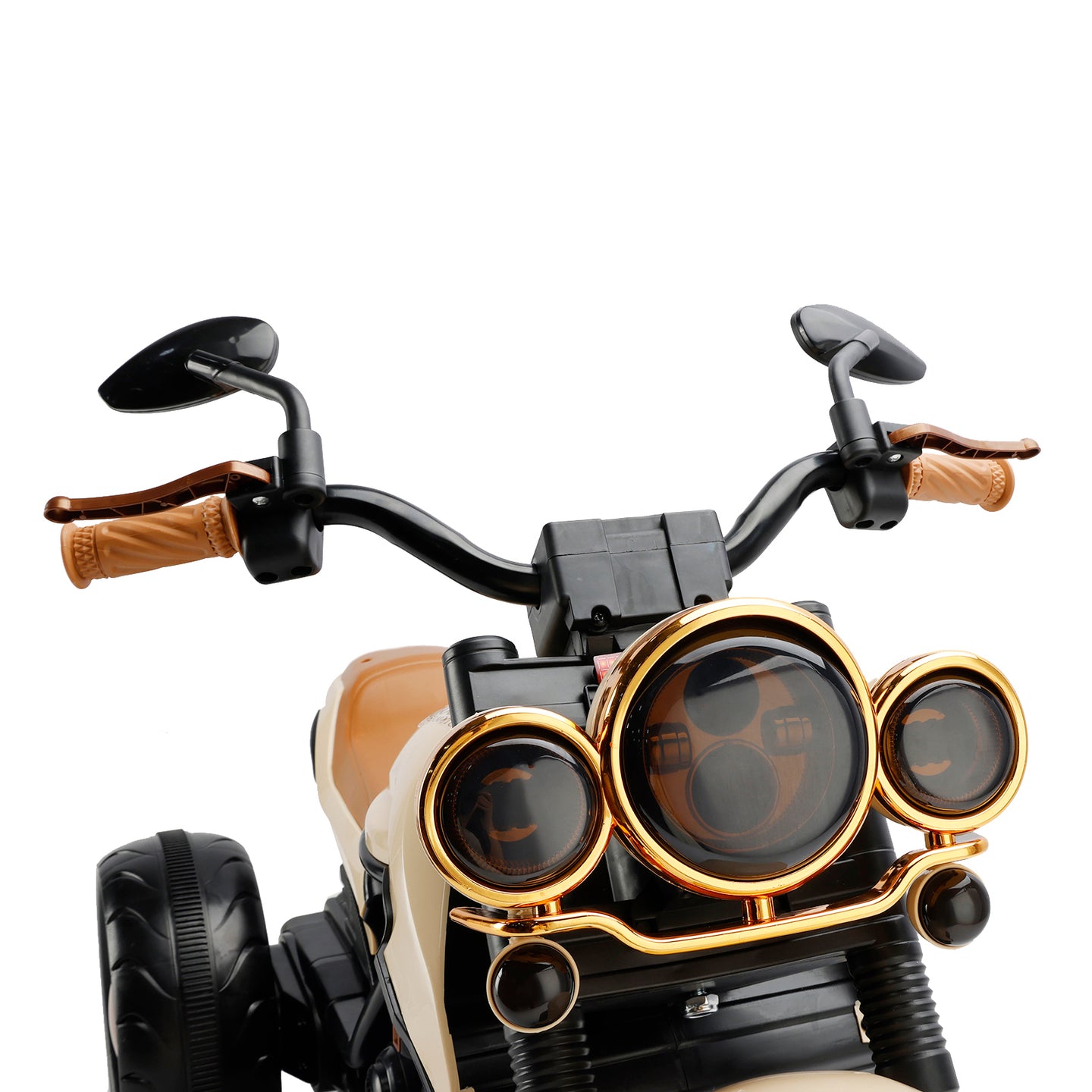 Kids Ride-On Motorcycle 3-Wheel Electric LED – Brown, 1–8 Years (Copy)