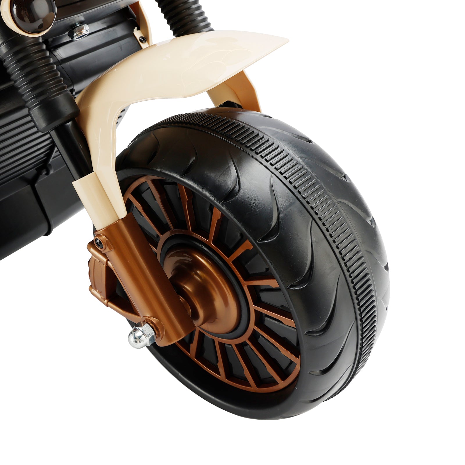 Kids Ride-On Motorcycle 3-Wheel Electric LED – Brown, 1–8 Years (Copy)