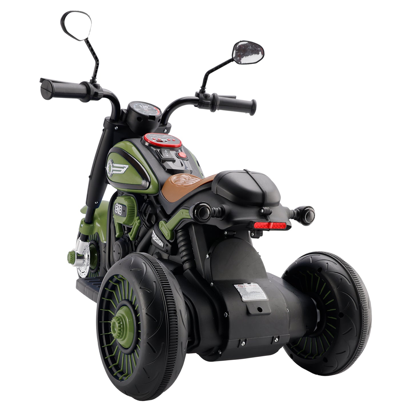 3-Wheel 6V Kids Ride-On Motorcycle with Music & Colorful Light – Green (Copy)