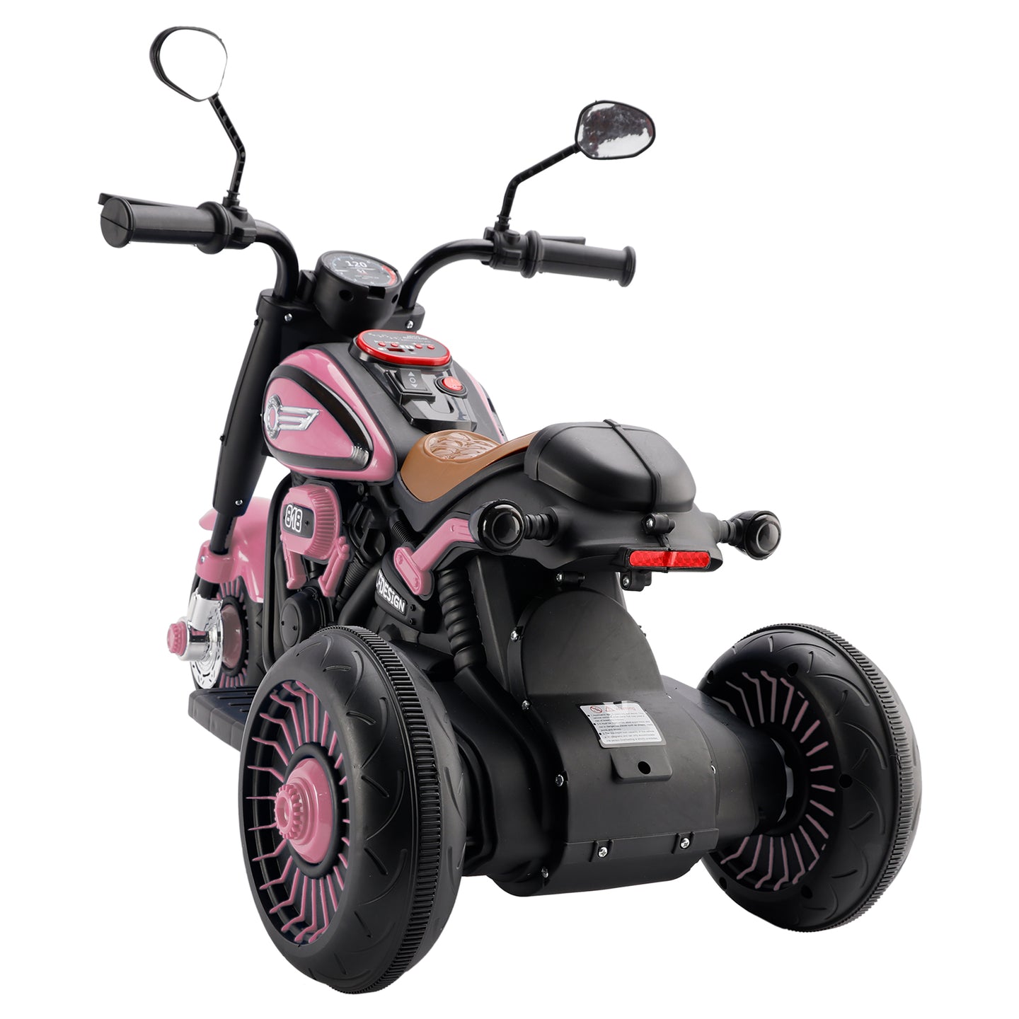 3-Wheel 6V Kids Ride-On Motorcycle with Colorful Light & Music – Pink (Copy)