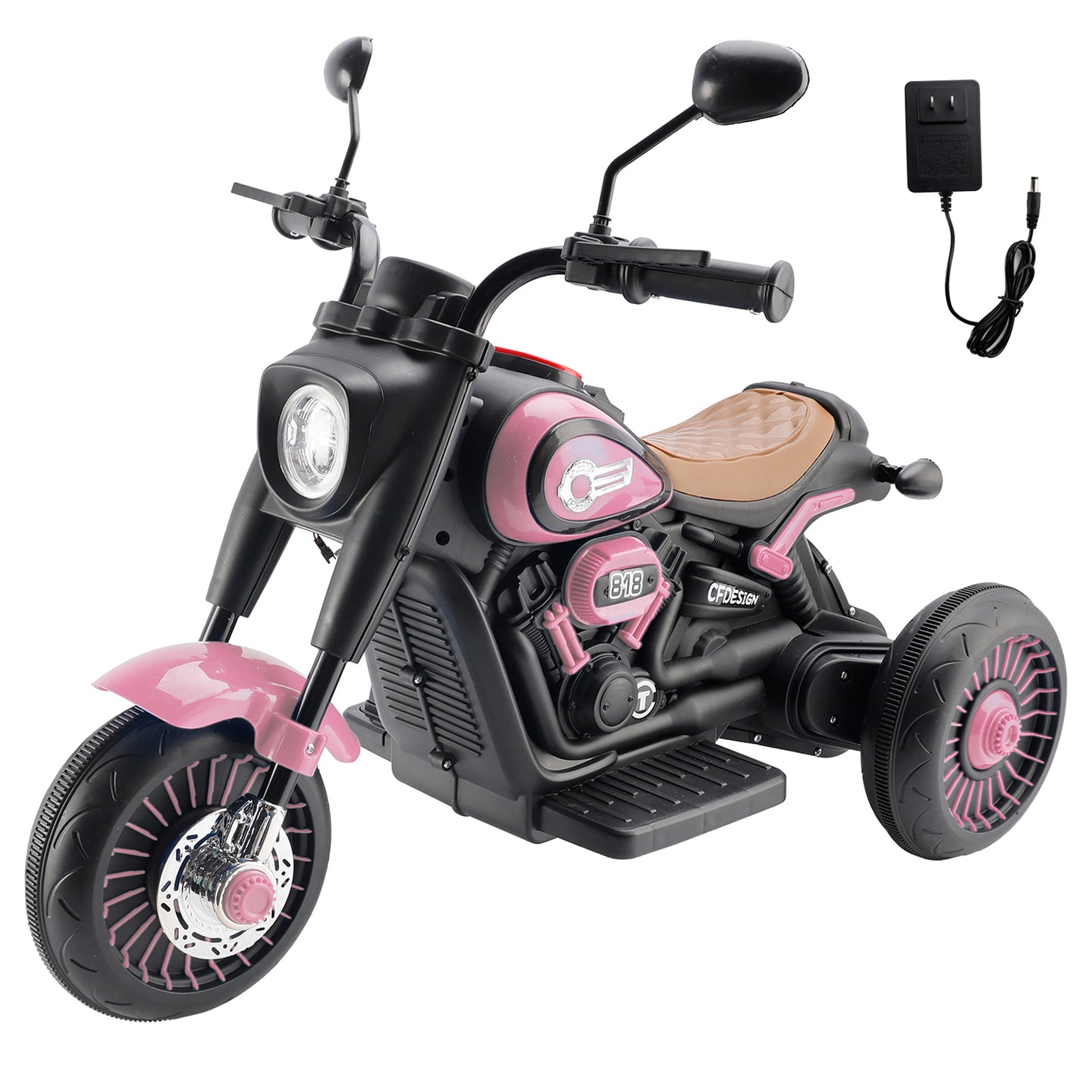 3Wheel 6V Kid Ride On Motorcycle Electric Toy With Colorful Light And Music