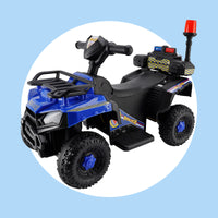 Dual Electric 6V Ride On Atv Police Car For Kid Toy Off-Road 4 Wheeler Car (Copy)